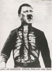 Adolf, the Superman Swallows Gold and Spouts Junk, John Heartfield , 1932